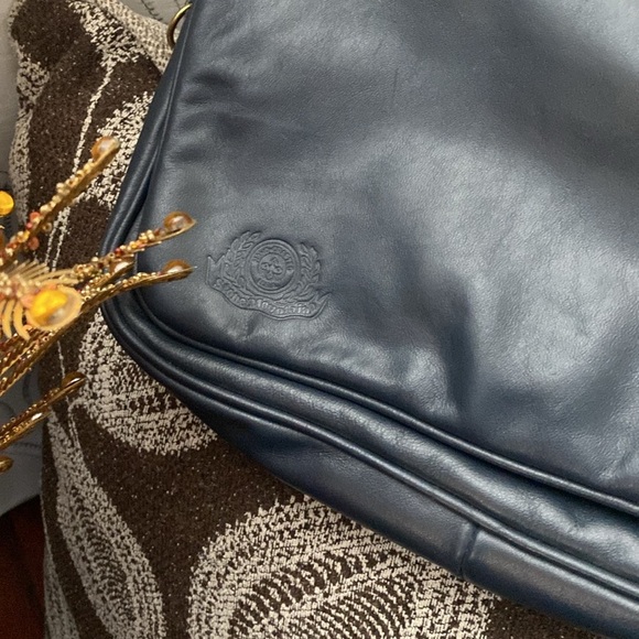 Stone Mountain Leather Navy Blue Bag ( P - 10 ) - Picture 4 of 10